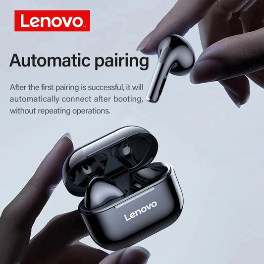 Lenovo LP40 Wireless Bluetooth Earbuds – Touch Control, Stereo Sound, TWS Headset for Android & iPhone